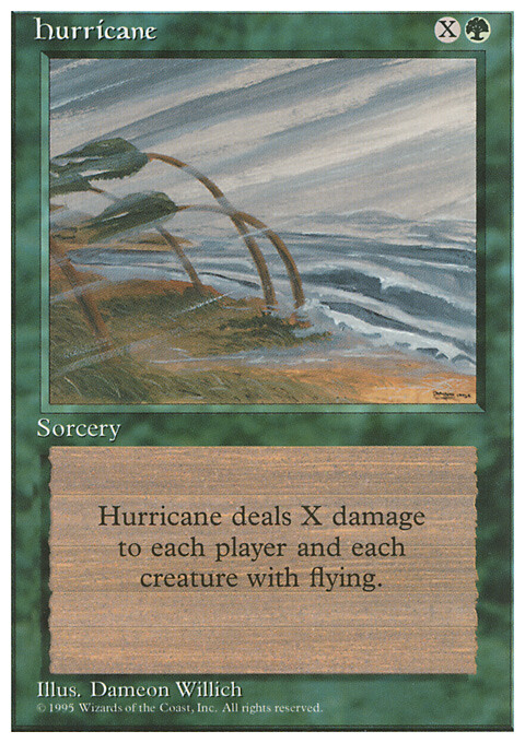 Magic the Gathering MTG Hurricane (251) Fourth Edition   LP