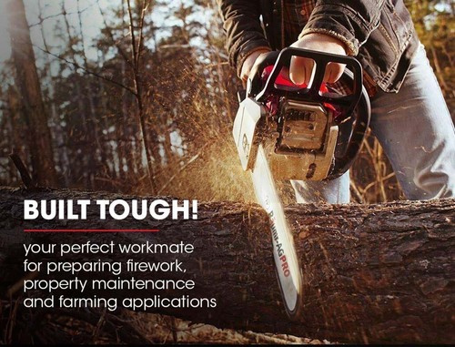 BAUMR-AG Petrol Commercial Chainsaw 24 Bar E-Start Chain Saw Top Handle Pruning - Picture 7 of 15