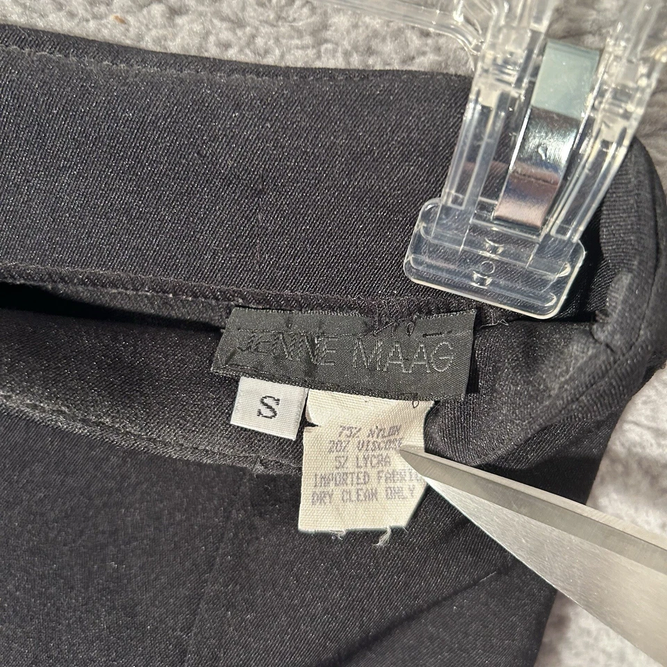 Jenne Maag Rear Zip Stretch Dress Pleated Dress Pants Women's S Black - Image 3 of 4