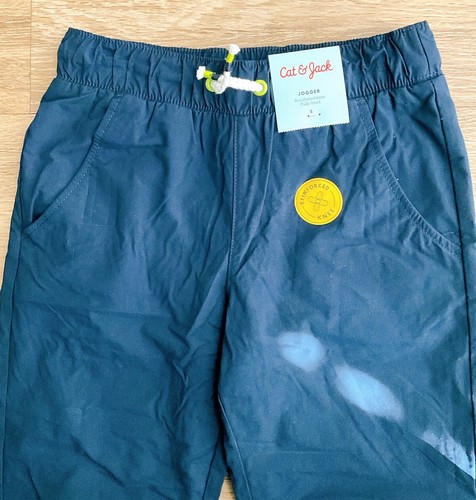 Cat & Jack Jogger Boys Reinforced Knee Fully Lined, Size 8, Navy Blue - NEW - Picture 3 of 9
