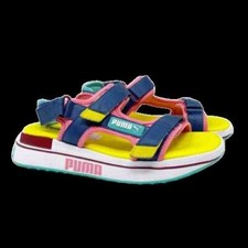 Puma Future Rider Sandals Game BG Blue Yellow Bubble Gum Mens 8 US New with Tag