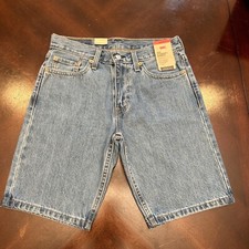LEVI'S 405 Men's Denim Jean Shorts Standard Fit Size 29 Blue Denim Med Wash NWT