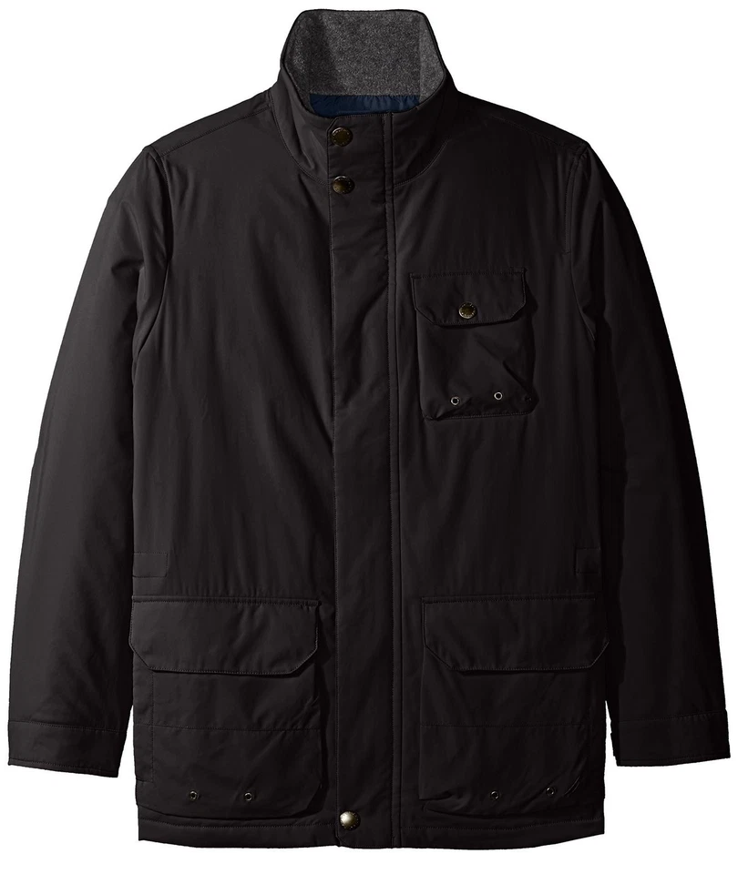 Nueva Chaqueta Parka Nautica Para Hombre Multi Bolsillo Cremallera Completa Foto 3 de 4