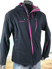 Mammut 1010-10650 Drytech Premium Women Sz L Spirit Waterproof Hooded Ski Jacket