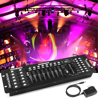 DMX Controller, 192 Channel DMX 512 Light Controller DMX Console
