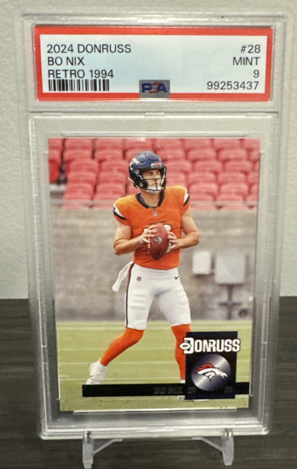2024 Donruss Bo Nix Rookie Retro 1994 PSA 9