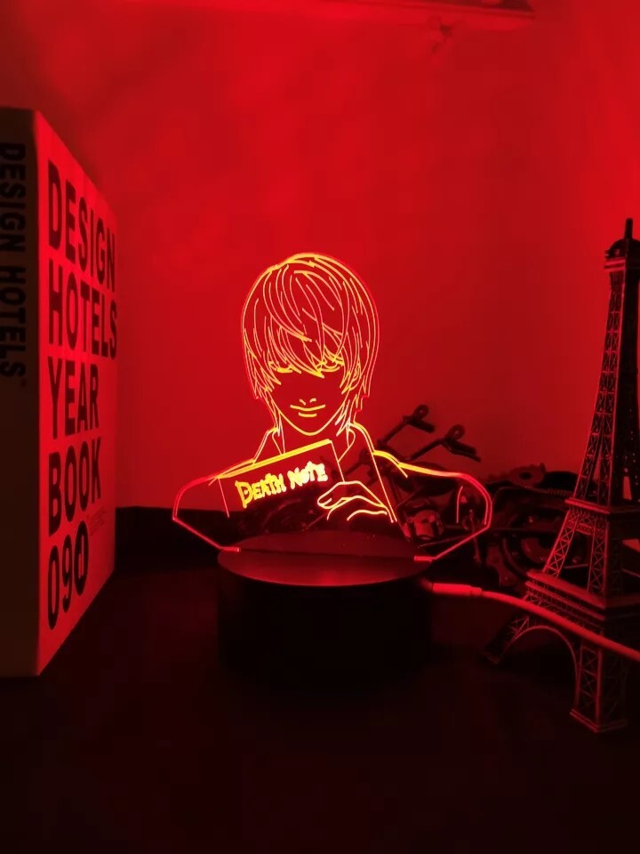 Veilleuse 16 couleurs Death Note télécommandée pour chasser l'obscurité avec style - 2