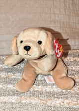 Ty Beanie Baby, FETCH the Golden Retriever Dog. Mint with Mint Tags. Retired.