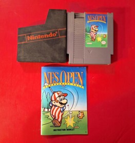 N.E.S NES OPEN GOLF VIDEO GAME CARTRIDGE AUTHENTIC COMPLETE