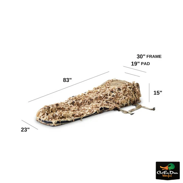 RIG'EM RIGHT WATERFOWL XTREME GHILLIE LAYOUT BLIND - OPTIFADE MARSH CAMO BASE - Image 3 of 3