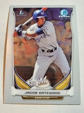 2014 Bowman Chrome Draft Baseball #CDP39 Jacob Gatewood Milwaukee Brewers