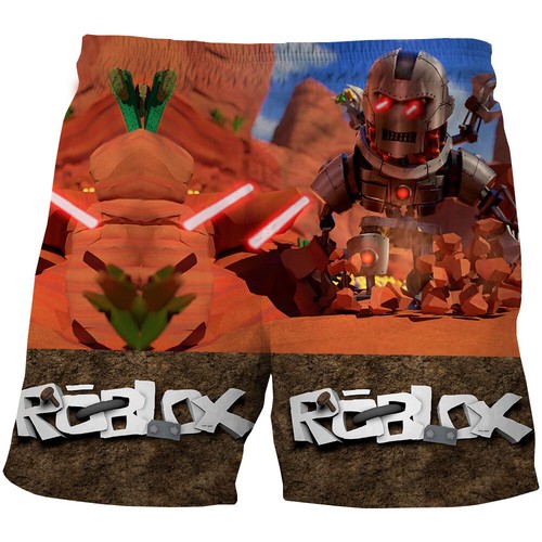 Kinder Jungen 3D Roblox Spiel Badeshorts Badehose Strandkleidung Surfen Geschenk UK - Bild 5 von 20