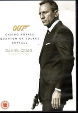 DVD CASINO ROYALE/QUANTUM OF SOLACE/SKYFALL 3 DISC JAMES BOND DANIEL CRAIG