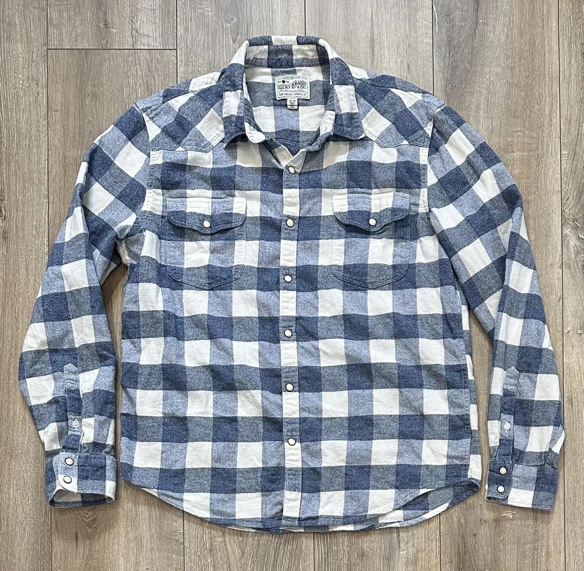 lucky brand saturday stretch flannel