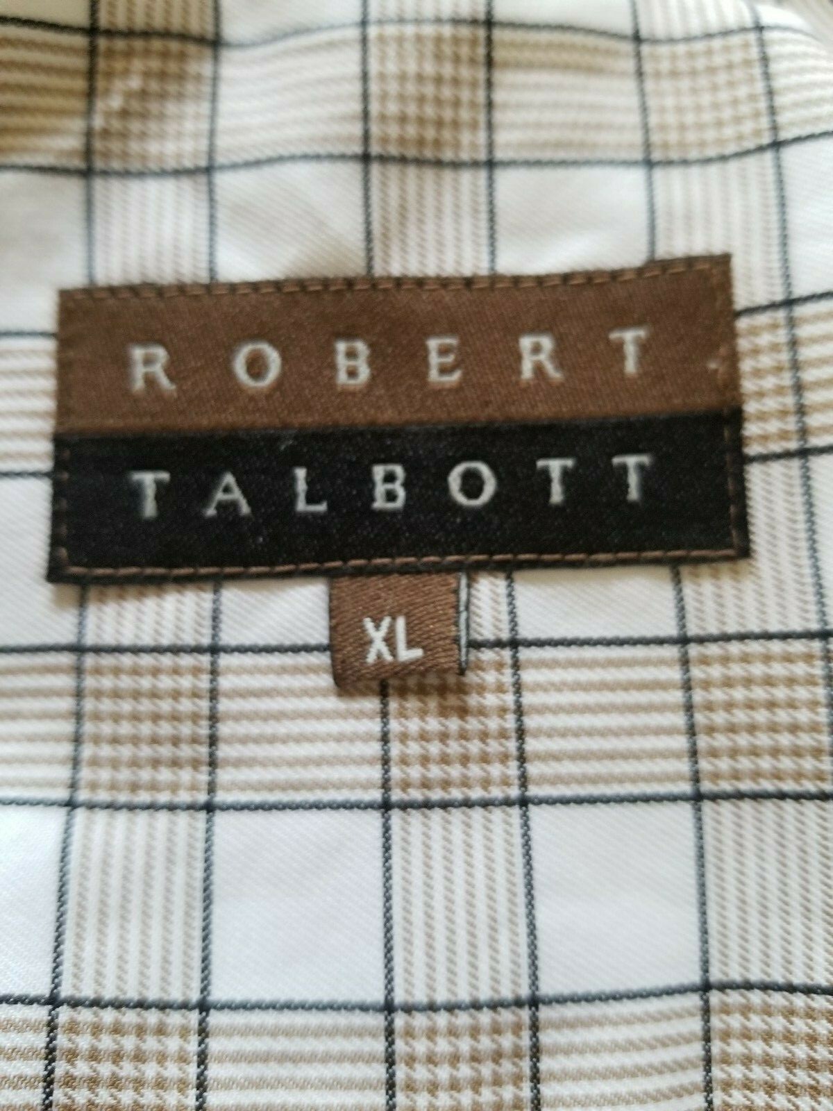 Robert Talbott men Button Down Shirt size XL Brow… - image 8