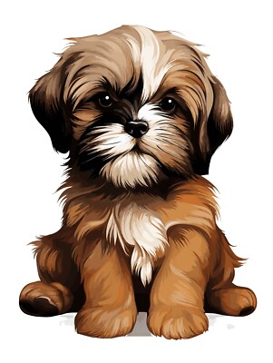 3X Shih Tzu Auto Aufkleber 9x9 cm Hunde Sticker Wetterfest & Selbstklebend