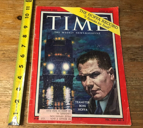 Time Magazine Aug. 31, 1959 Jimmy Hoffa Teamsters Vintage Ads - Bild 5 von 5