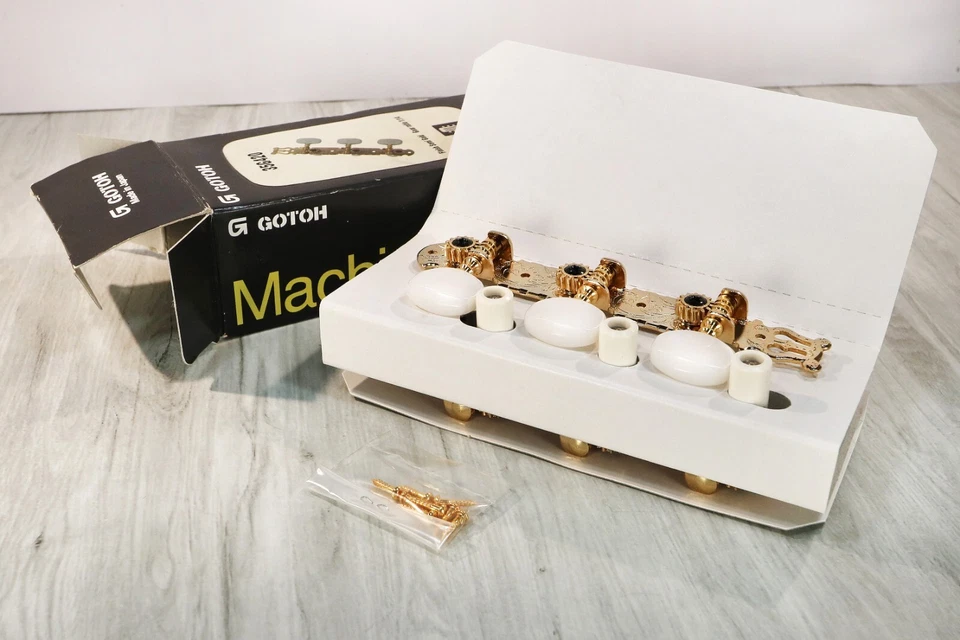 GOTOH 35G420 Clés Réglage 6 Mécaniques Dorée  Classique État NEUF - Photo 2/4