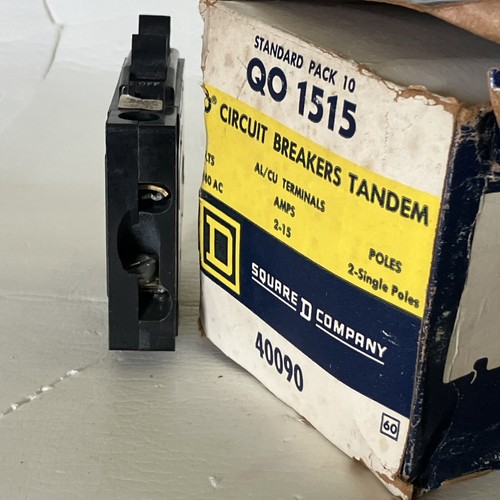 Square D QO1515 15 Amp 1 Pole Piggyback Metal Clip QOT1515 Clamp connect NEW! - Picture 11 of 18