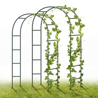 2X Rosenbogen Rosenranke RosensäUle Rankhilfe Rankgitter Garten Torbogen Spalier