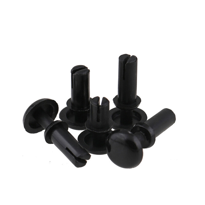 Rivets Black Nylon 2mm 3mm 4mm 5mm 6mm Plastic Snap Rivet Various Sizes ...