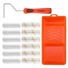 Valuemax 14PCS 4-in Roller Kits Wall Treatments Tool Painting Supplies With Tray