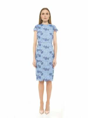 ALEXIA ADMOR Blue Floral Lace Embroidered Cutout Open Back Cocktail Dress 8 = M | eBay ALEXIA ADMOR Blue Floral Lace Embroidered Cutout Open Back Cocktail Dress 8 = M | eBay
