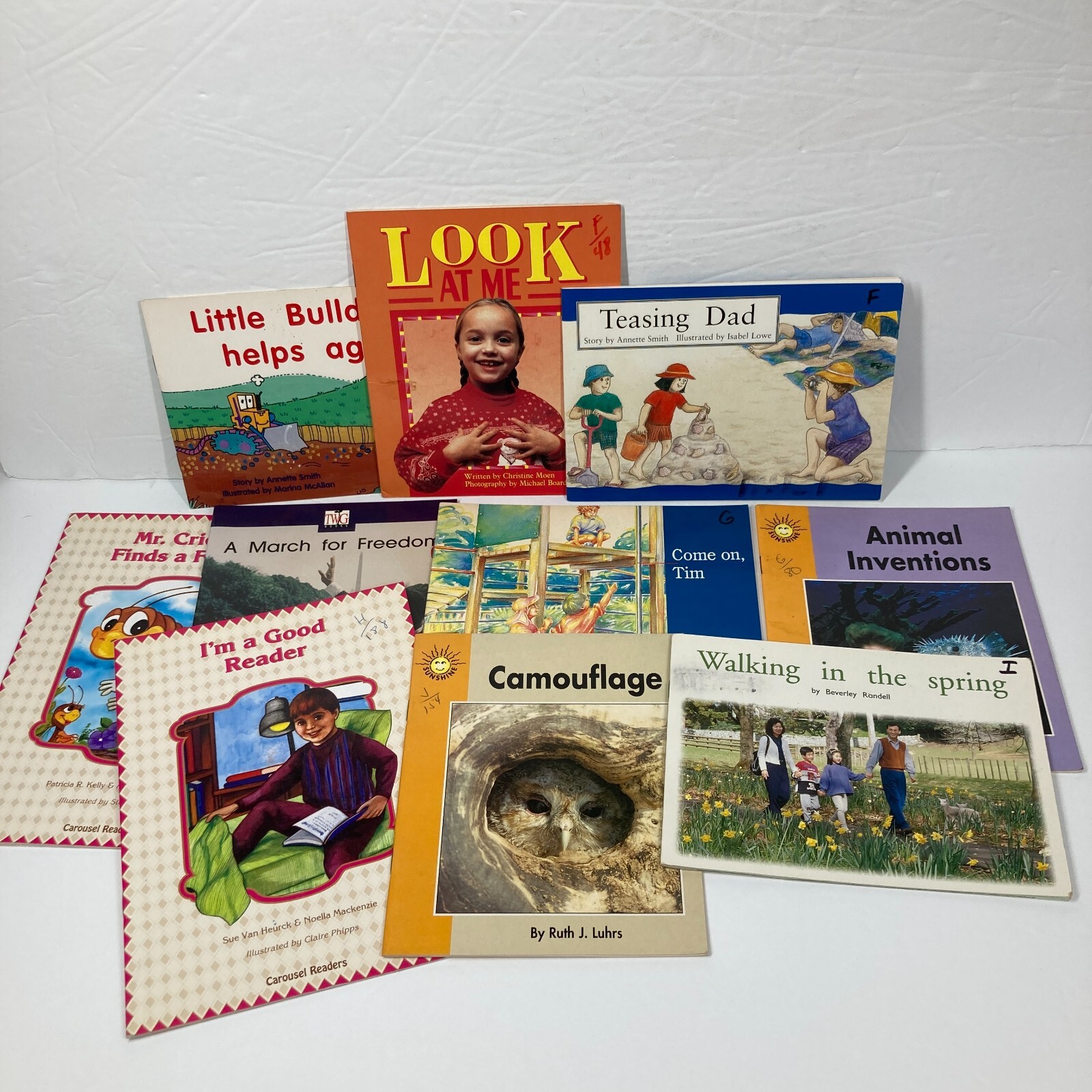 Lot Of 10 Guided Reading Levels FGHI Paperback Single Copies Homeschool Tutoring