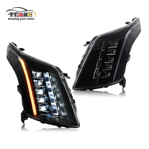 Pair Full LED Headlight Assembly For Cadillac SRX 2010-2016 Projector Front Lamp - Foto 12 di 17