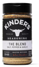 Kinder's The Blend Salt, Pepper and Garlic Seasoning , 10.5 oz, 297 gram