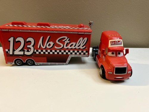 Disney Pixar Cars - Camion Trasportatore "No Stall 123" CON Auto Diecast - Foto 8 di 10
