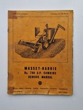 MASSEY HARRIS 780 COMBINE SERVICE MANUAL