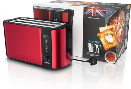 Arendo - Frukost 4 slice long slot toaster - double wall housing – with warming - Picture 7 of 7