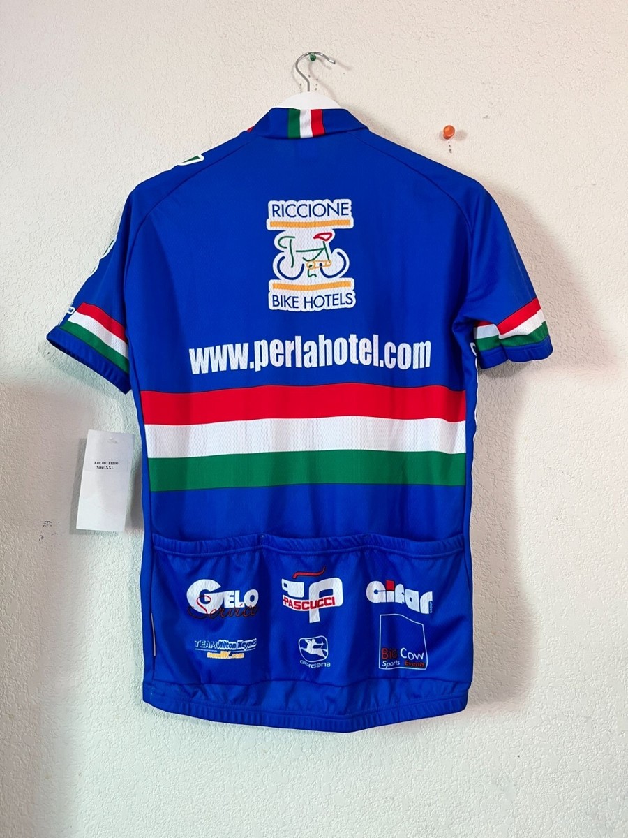 Giordana Womens Riccione Bike Hotels Cycling Jersey XXL Blue Italy