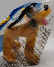 Vntg 2001 "Pluto" Happy Meal 4 Poseable Soft Toy McDonald's House of Mouse