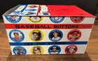Vintage 1984 FUN FOODS MLB Baseball Buttons Unopened 36 COUNT BOX 133 TOP STARS — photo 3