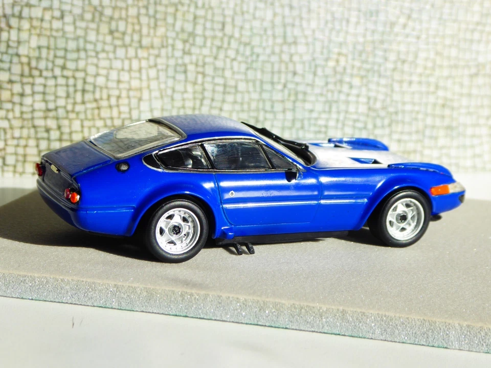 CUSTOM 1/43 Detail Cars Platinum Ferrari 365 Le Mans Specs Plain Body Blue - Immagine 3 di 4