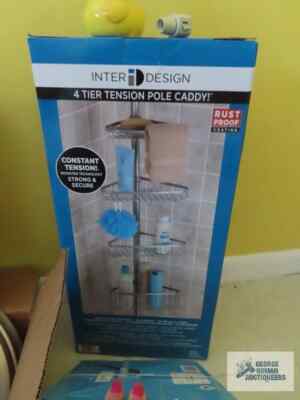FOUR TIER TENSION POLE SHOWER CADDY by Inter Design