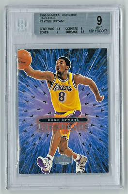 KOBE BRYANT 1998 Metal Universe Linchpins #2 Insert BGS 9++ | eBay