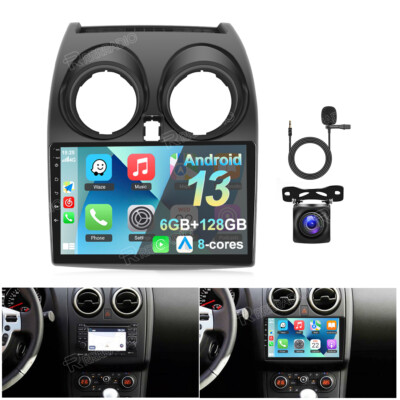  128GB  Autoradio Für Nissan Qashqai 1 J10 2006-2013 Android13 DSP Navi CarPlay