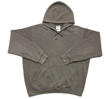VINTAGE NIKE CENTER SWOOSH HOODIE MEN S XL GREY DISTRESSED PULLOVER