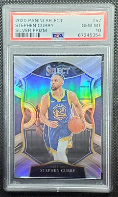 2020 Stephen Curry Silver Prizm PSA 10 2020-21 Select STEPHEN