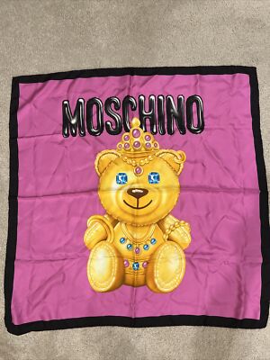 Foulard Moschino En Soie - Multicolore, Occasion, Accessoire De Luxe Femme