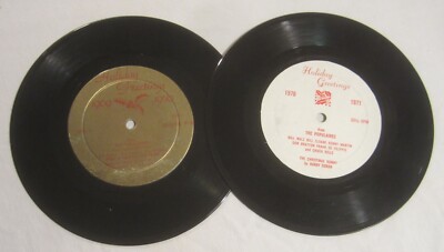 POPULAIRES -- Two 7-Inch 33 RPM Records -- HOLIDAY GREETINGS, 1969-70 ...