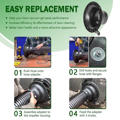 43791 Hose Adapter (Nozzle)for Agri-Fab Leaf Vacuum & Shred-N-Vac 63375 AF-43791 - Picture 5 of 9
