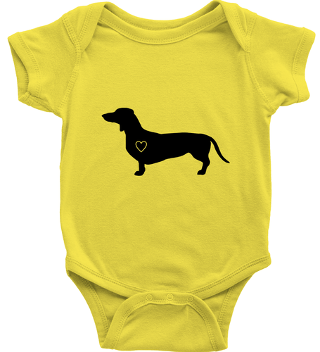 Dachshund Heart Dog Toddler Kids Youth Tee T-Shirt Infant Baby Bodysuit Clothes - Picture 30 of 36