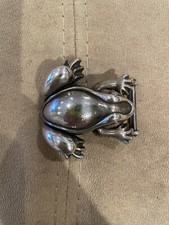RARE  Kieselstein-Cord Don Juan Frog Belt Buckle