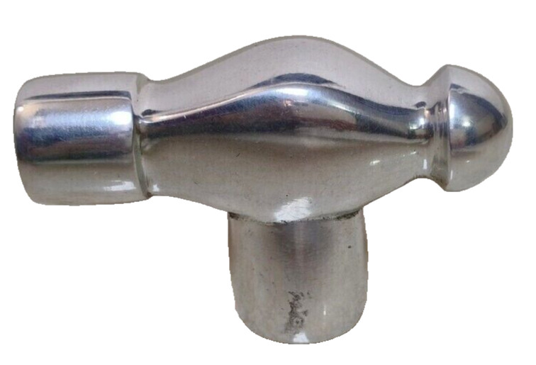 Nautical solid metal hammer Handle for wooden wal… - image 3