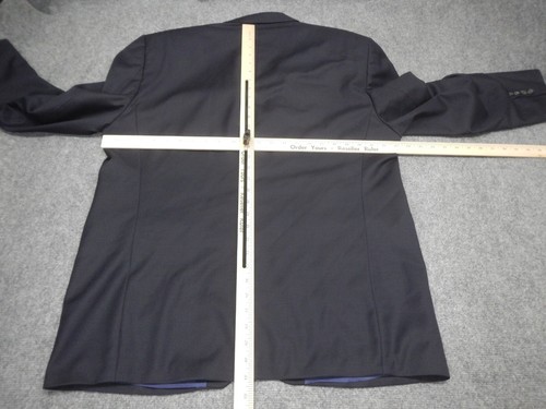 Ralph Ralph Lauren RRL Blazer Men's Size 44R Blue Three Button 100% Wool - Picture 9 of 15