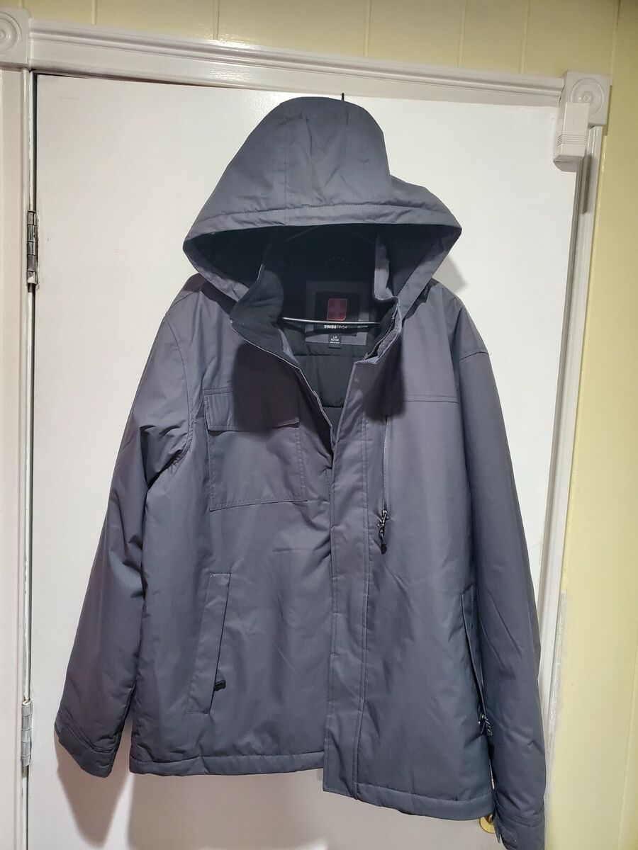 New Swiss Tech Men's L (42- 44) Full Zip Black Soft Shell New Swiss Tech Men's L (42- 44) Full Zip Black Soft Shell